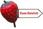 Erdbeere mit Richtungspfeil Raum Bielefeld Erdbeere mit Richtungspfeil Raum Bielefeld